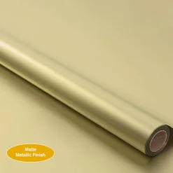 Wrapping Paper Platinum Foil Matte Light Gold (70cmx20m)