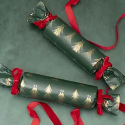 Wrapping Paper Roll Christmas Trees Gloss Green (50cmx50m)