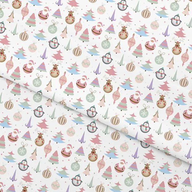 Wrapping Paper Roll Christmas Cheer Gloss Pastel (70cmx25m)