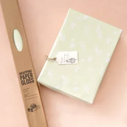 Wrapping Paper Roll Leaf Sprays Gloss Spring Green(70cmx25m)