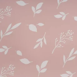 Wrapping Paper Roll Leaf Sprays Print Gloss Pink (70cmx25m)