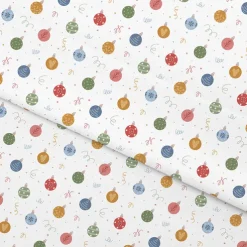 Wrapping Paper Roll Pastel Baubles Gloss White (50cmx50m)