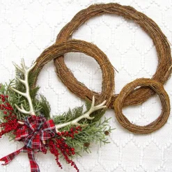 Wreath Grapevine and Twig Mix Natural (30cmD)