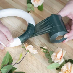 Wreath Wrap Smooth Dark Green (76mm x 90m)